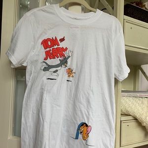 Tom and Jerry White T-Shirt Men’s